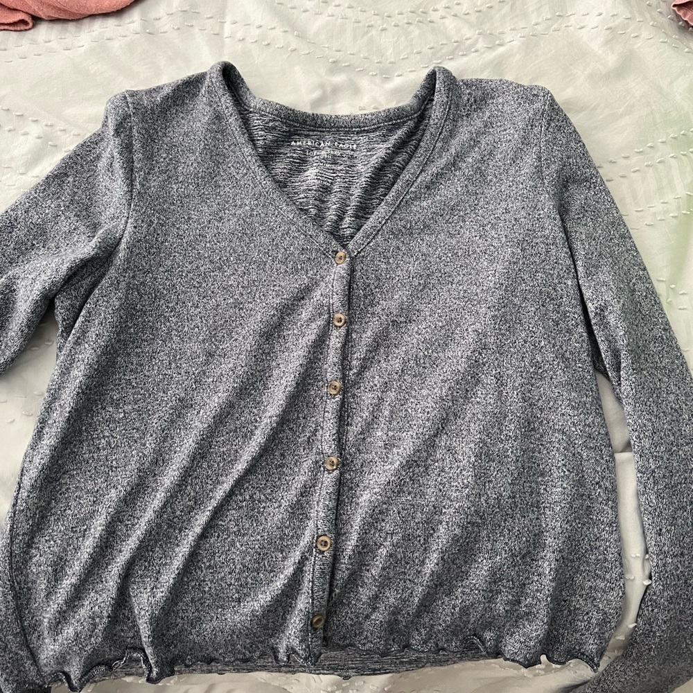 American Eagle soft & sexy plush long sleeve shirt